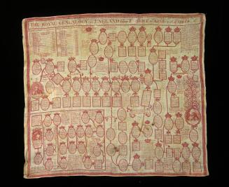 2009 Record shot by L. Baumgarten. Handkerchief, "The Royal Genealogy"