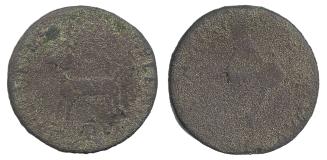Higley "Broad Axe" threepence token