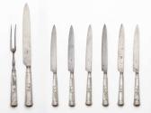 Carving Knife and Fork and 6 Table Knives 2016-165
