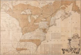 A MAP of the British and French Dominions in North America, WITH THE Roads, Distances, Limits, and Extent of the SETTLEMENTS...