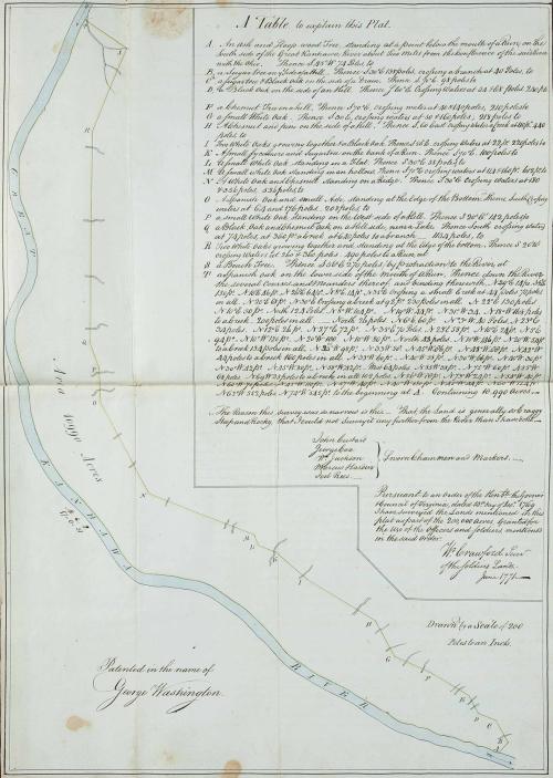 Untitled [Original Grant of Benj. Harrison Governor of the Commonwealth of Virginia to George Washington of 10,990 Acres of Land on the Great Kanawha River dated July 6, 1784