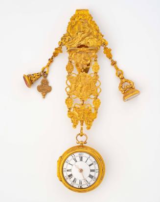 1952-601,A, Watch and Chatelaine with Seals and Key
