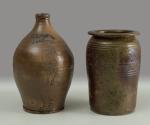 1959.900.2, Jug and 2008.900.1, Storage Jar