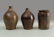 1959.900.2, Jug, 2015-343, Bottle and 2008.900.1, Storage Jar