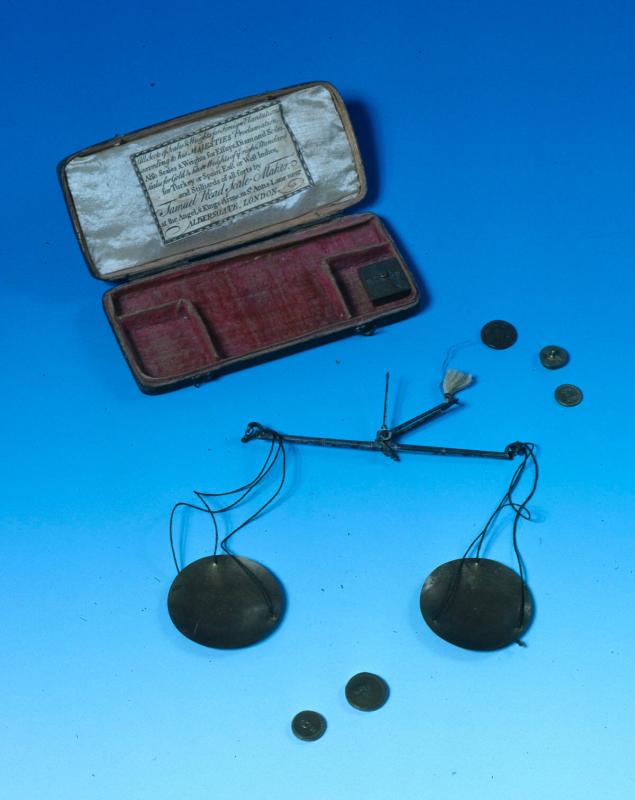 Case for money scales and weights – Works – The Colonial Williamsburg  Foundation