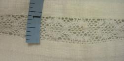 2009 Record shot by L. Baumgarten. Bolster cover, detail of lace.