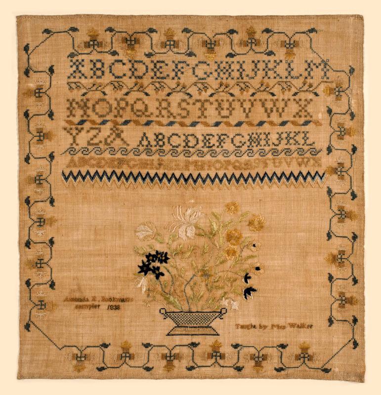 Sampler By Amanda E Bookman Works The Colonial Williamsburg Foundation