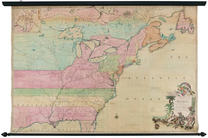 A MAP of the/ British and French Dominions in/ North America,/ WITH THE ...