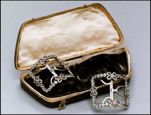 1979-245,2, Shoe Buckle Case. Shown with Shoe Buckles 1979-245,1a&b  KC1979-518