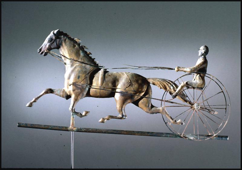 Weathervane: Trotting Horse and Sulky – Works – The Colonial Williamsburg  Foundation