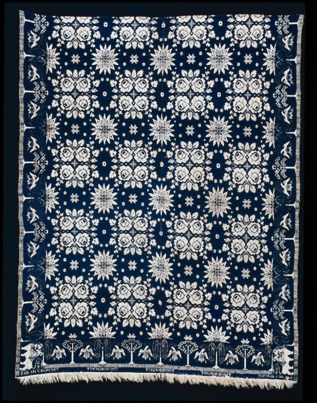 Woven Tied Beiderwand Coverlet by unidentified maker – Works – The ...