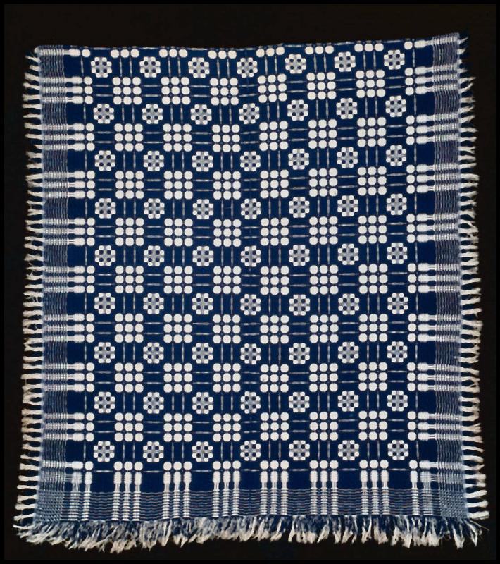 Williamsburg Plaid Hand Towel available in Black, Colonial Blue